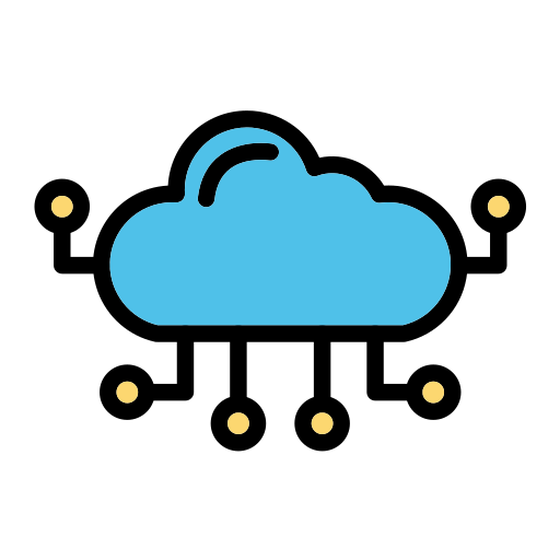 cloud computing Generic Outline Color icona
