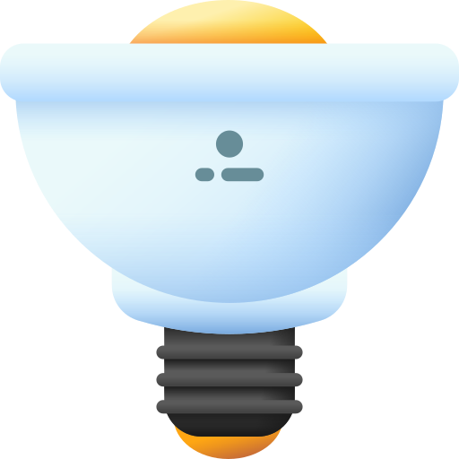 Лампочка 3D Color иконка