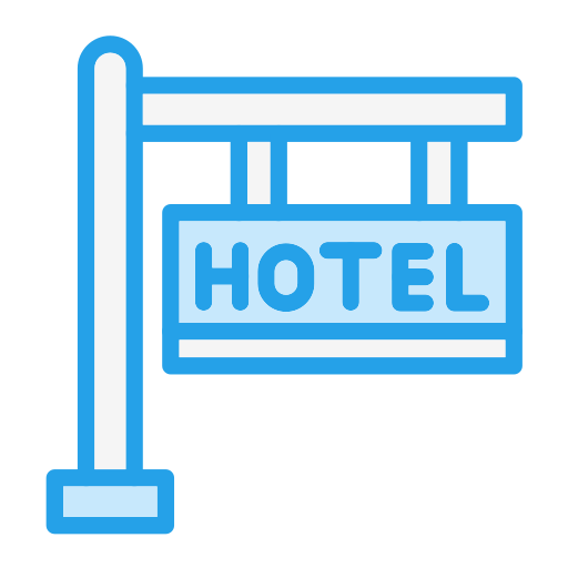 znak hotelu Generic Blue ikona