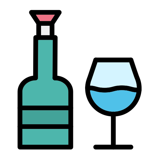 vino Generic Outline Color icono