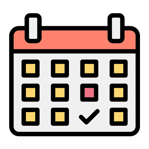 Календарь Generic Outline Color иконка