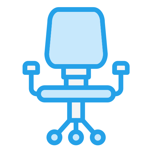 책상 의자 Generic Blue icon