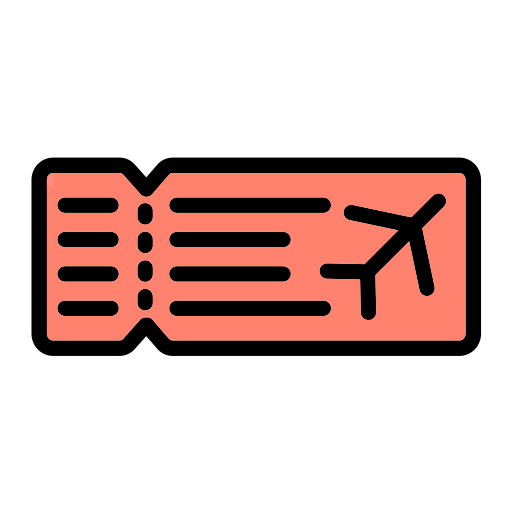flugzeugticket Generic Outline Color icon