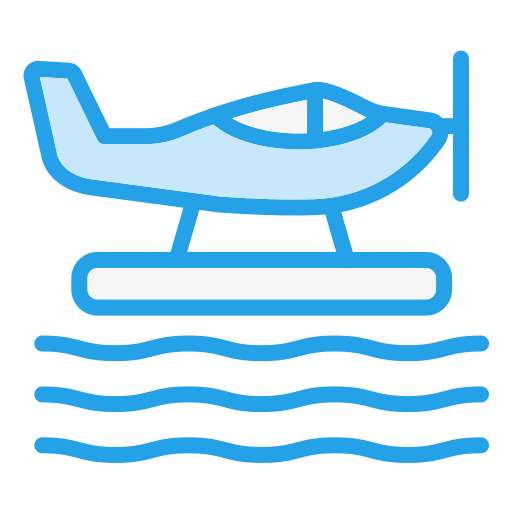 水上飛行機 Generic Blue icon