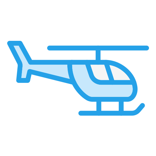hélicoptère Generic Blue Icône