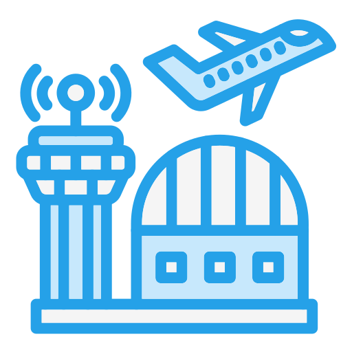 Airport Generic Blue icon