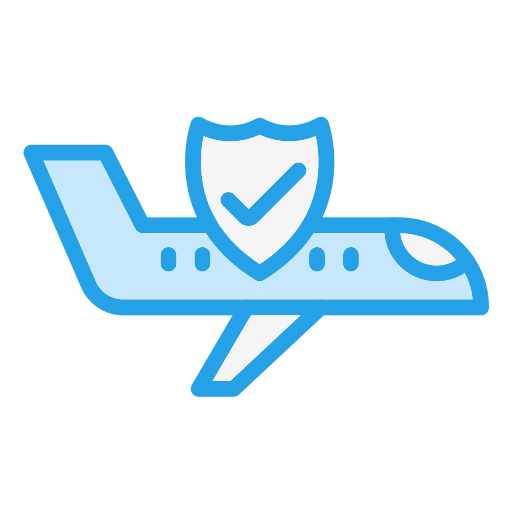 안전한 비행 Generic Blue icon