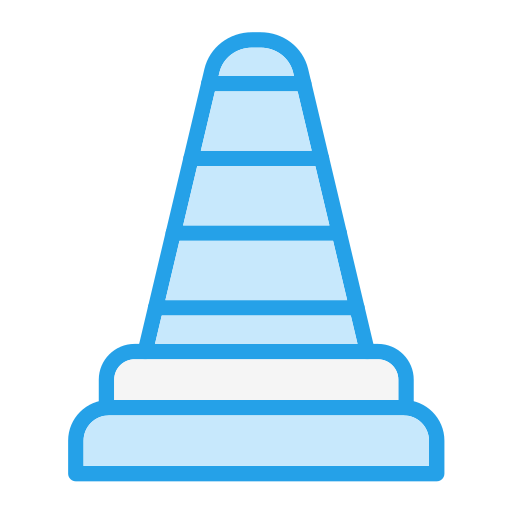 Traffic Cone Generic Blue icon