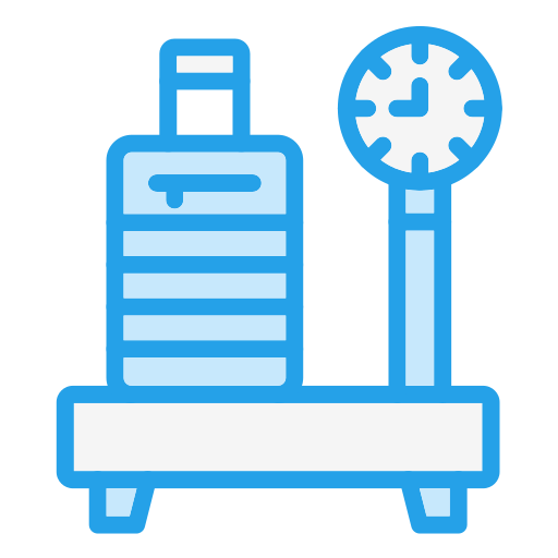 Luggage scale Generic Blue icon