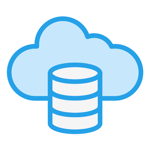 Cloud Data Generic Blue icon