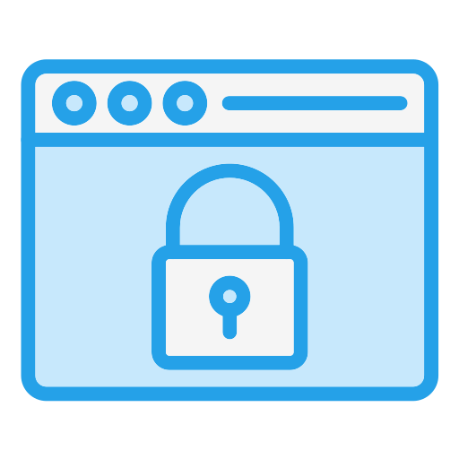 데이터 보안 Generic Blue icon