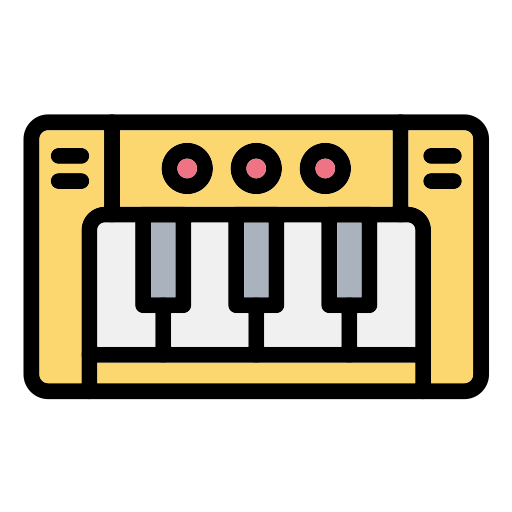 ピアノ Generic Outline Color icon