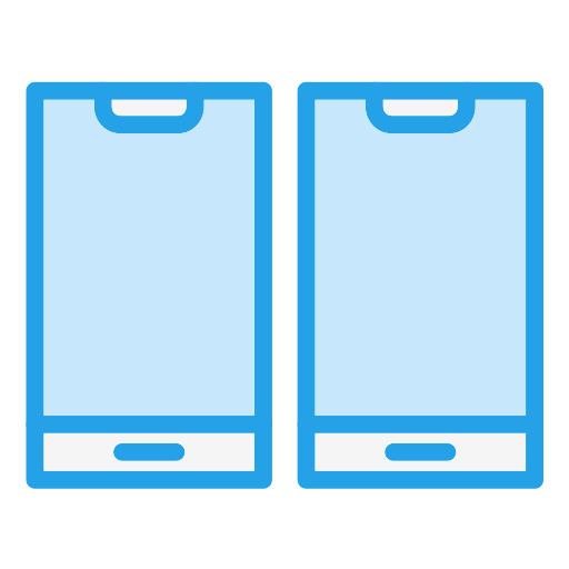 휴대 전화 Generic Blue icon