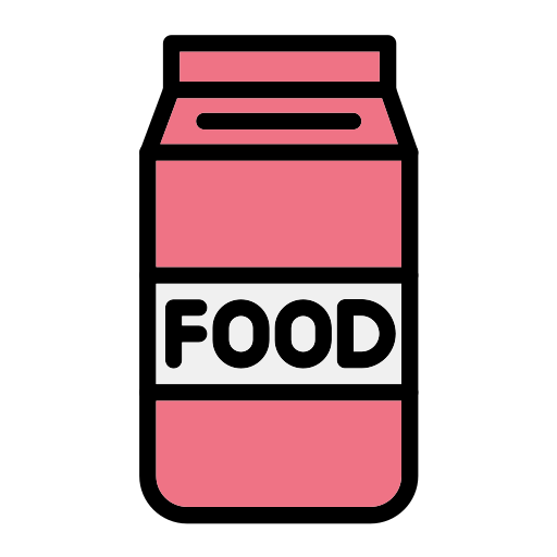 Food package Generic Outline Color icon