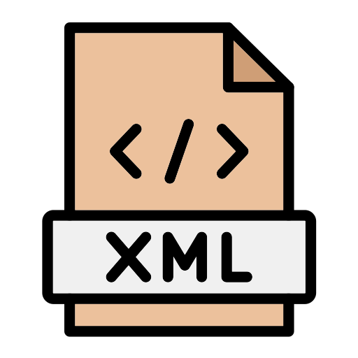 xml Generic Outline Color ikona