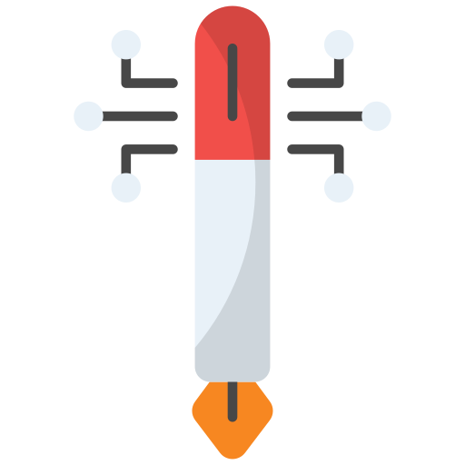 Bolígrafo digital Generic Flat icono
