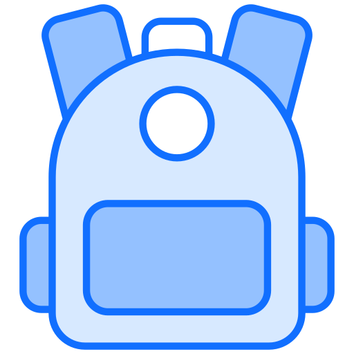 studenten tas Generic Blue icoon