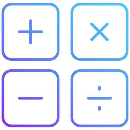 wiskunde Generic Gradient icoon