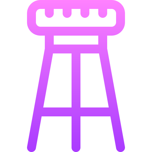 Stool Basic Gradient Lineal color icon