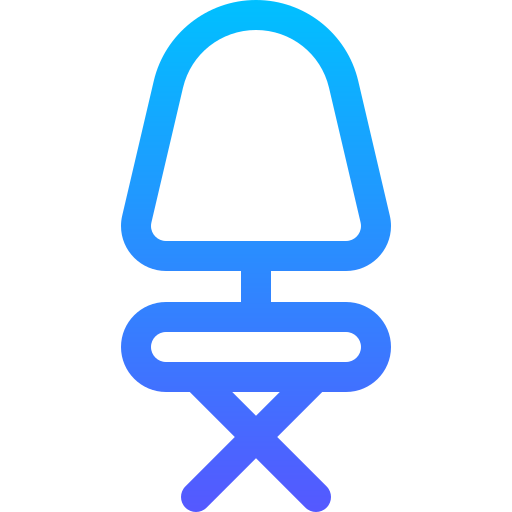 Chair Basic Gradient Lineal color icon