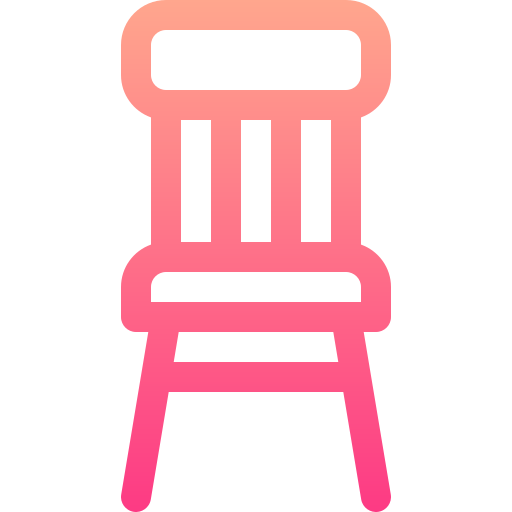 의자 Basic Gradient Lineal color icon