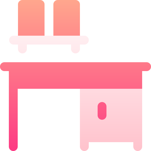 책상 Basic Gradient Gradient icon