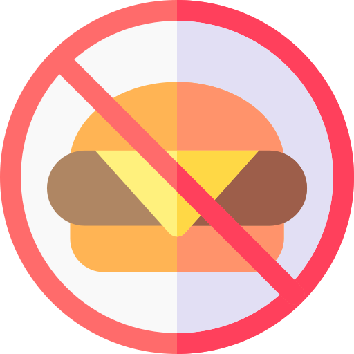 kein fast food Basic Rounded Flat icon