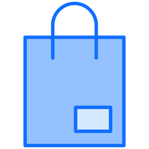 bolsa de la compra Generic Blue icono