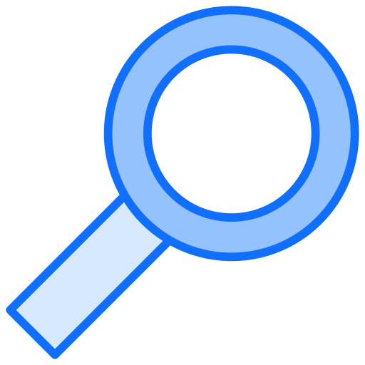 Magnification Generic Blue icon