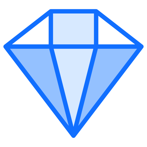 diamante Generic Blue Ícone