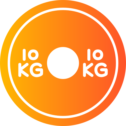 Weight plates Generic Flat Gradient icon