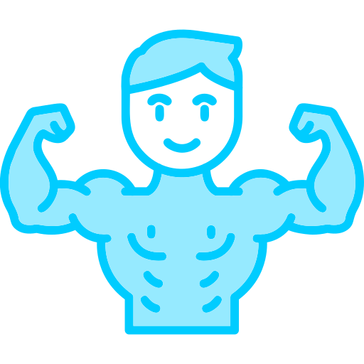 bodybuilder Generic Blue icon