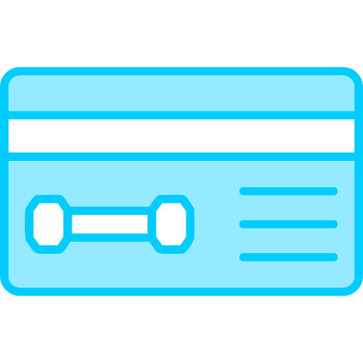 Member card Generic Blue icon