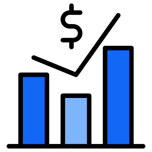 wykres wzrostu Generic Outline Color ikona