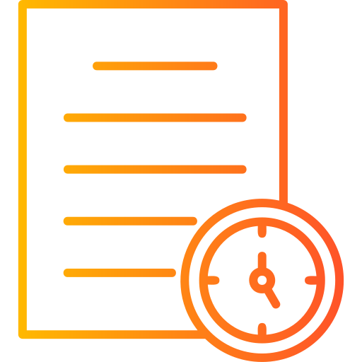 Timetable Generic Gradient icon