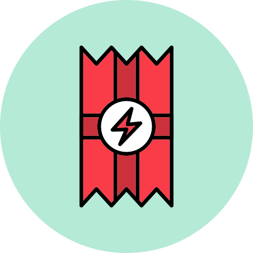 baton energetyczny Generic Outline Color ikona