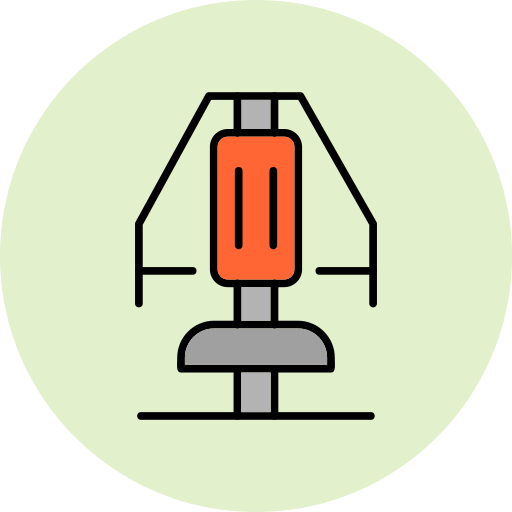 Chest press Generic Outline Color icon