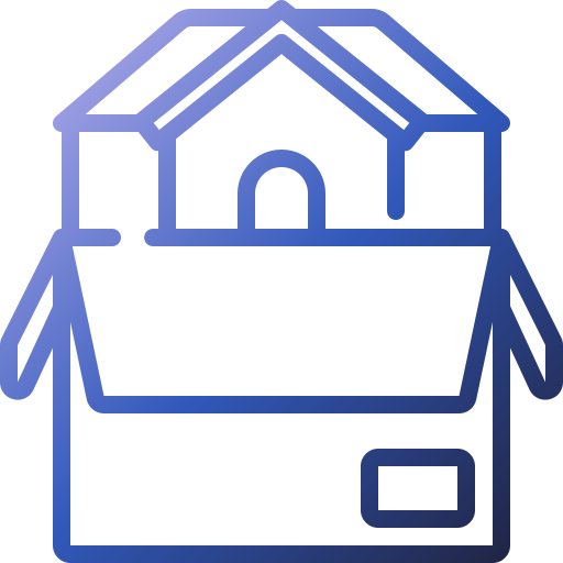 Moving home Generic Gradient icon