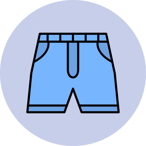 pantalones cortos Generic Outline Color icono
