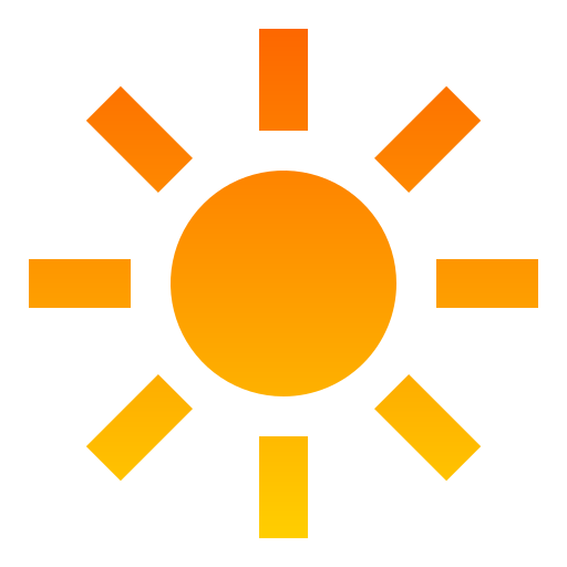 soleado Generic Flat Gradient icono