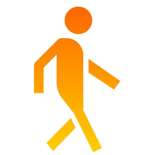 walk Generic Flat Gradient icon