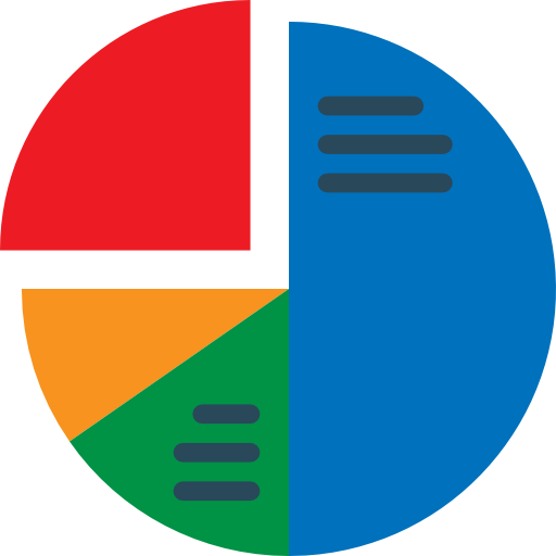 파이 차트 Pause08 Flat icon