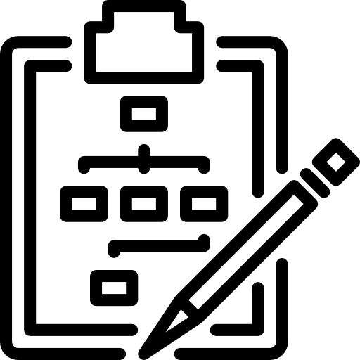Блок-схема Pause08 Lineal иконка