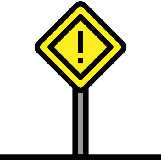 znak drogowy Pause08 Lineal Color ikona