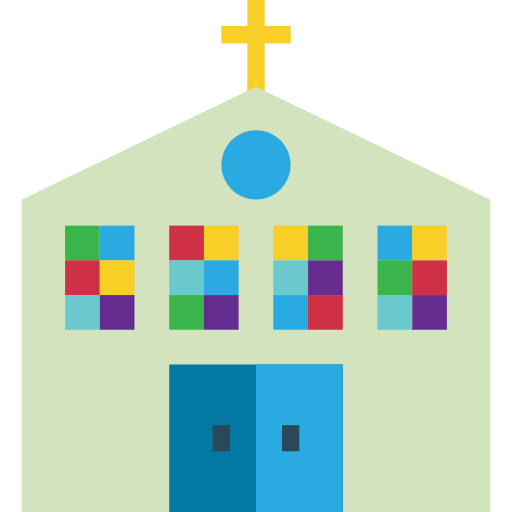 교회에 Pause08 Flat icon