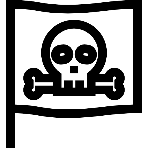 pirata Basic Straight Lineal icono