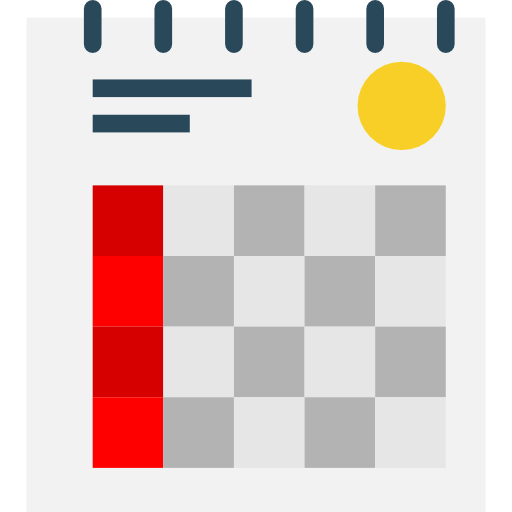 kalendarz Pause08 Flat ikona