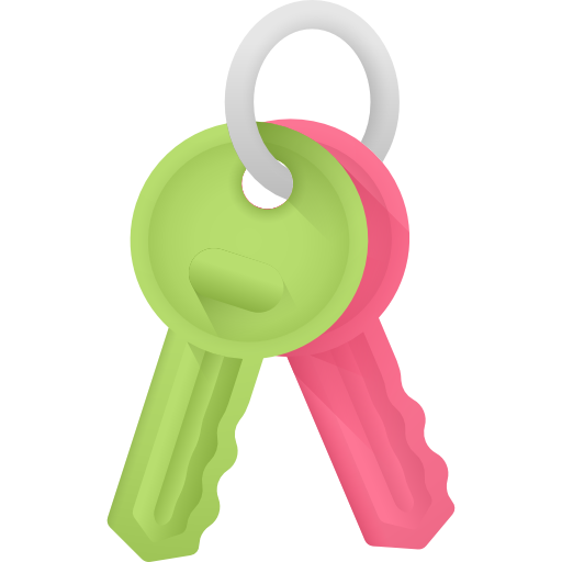 Keys 3D Color icon