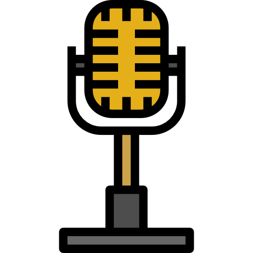 mikrofon Pause08 Lineal Color ikona