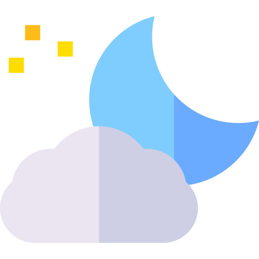 Night Basic Straight Flat icon